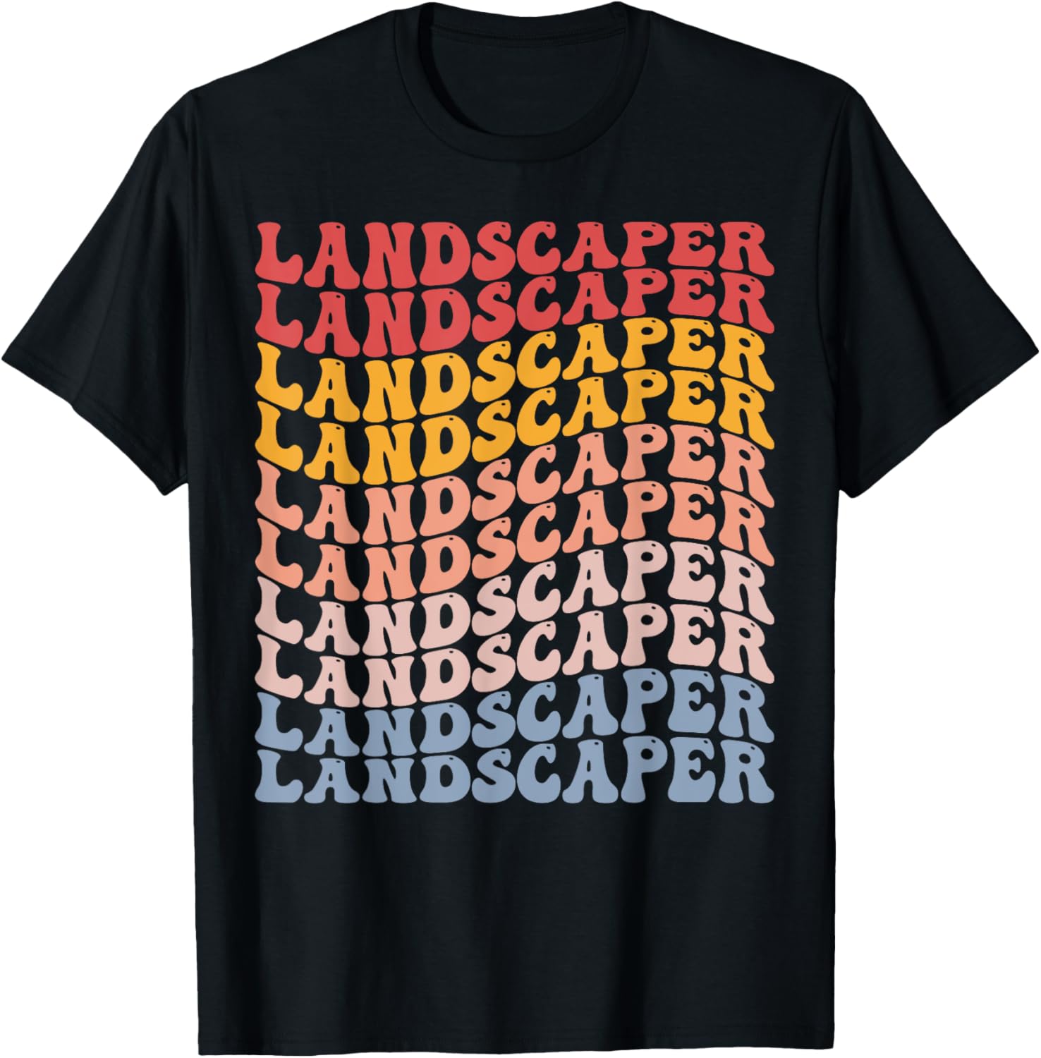 Paysagiste Groovy Retro T-Shirt